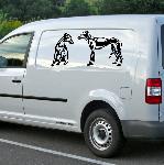 Example of wall stickers: Lévriers Whippet (Thumb)